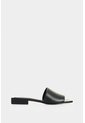 Sandalia Plana En Cuero Para Mujer Caliza Sandalia Plana En Cuero Para Mujer Caliza Negro 35 VÉLEZ de Vélez