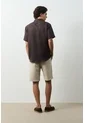 Camisa En Lino Manga Corta Siena Para Hombre Camisa En Lino Manga Corta Siena Para Hombre Cafe M VÉLEZ de Vélez