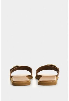 Sandalia Plana De Cuero Para Mujer Gem Sandalia Plana De Cuero Para Mujer Gem Miel 40 VÉLEZ