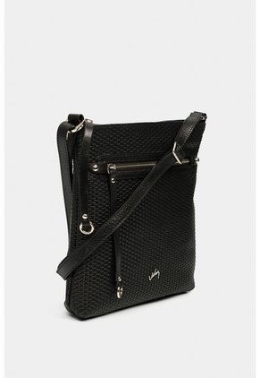 Manos Libres Basic De Cuero Para Mujer Grabado Placa Tejido Manos Libres Basic De Cuero Para Mujer Grabado Placa Tejido Negro VÉLEZ
