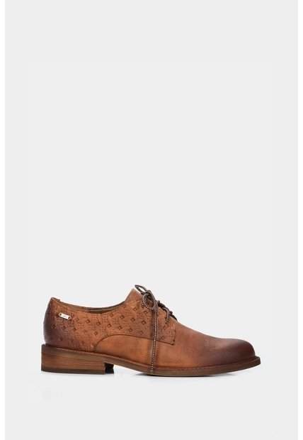 Zapatos Cordón Randy De Cuero Para Mujer Grabados Miel Zapatos Cordón Randy De Cuero Para Mujer Grabados Miel 37 VÉLEZ