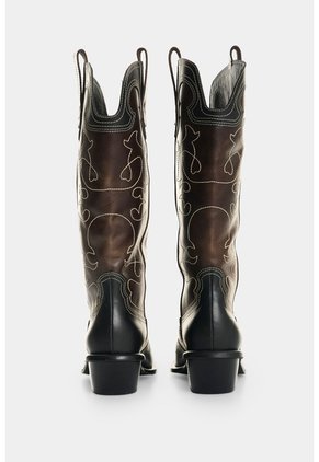 Botas Texanas En Cuero Para Mujer Raiz Botas Texanas En Cuero Para Mujer Raiz Cafe 34 VÉLEZ