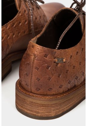 Zapatos Cordón Randy De Cuero Para Mujer Grabados Miel Zapatos Cordón Randy De Cuero Para Mujer Grabados Miel 37 VÉLEZ