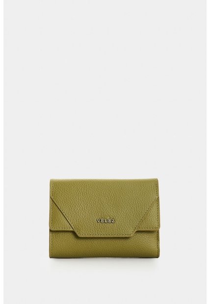Billetera En Cuero Para Mujer Taupe Billetera En Cuero Para Mujer Taupe Verde Oliva VÉLEZ