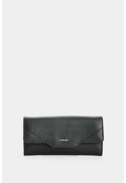 Porta Chequera En Cuero Para Mujer Damasco Porta Chequera En Cuero Para Mujer Damasco Negro VÉLEZ