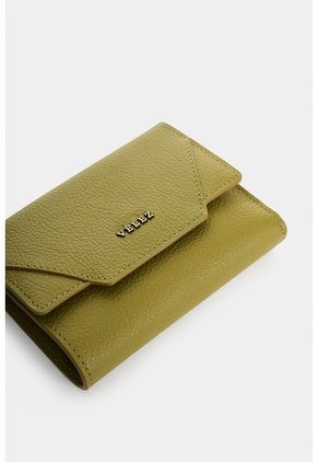 Billetera En Cuero Para Mujer Taupe Billetera En Cuero Para Mujer Taupe Verde Oliva VÉLEZ