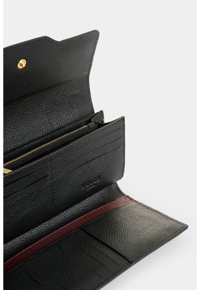 Porta Chequera En Cuero Para Mujer Damasco Porta Chequera En Cuero Para Mujer Damasco Negro VÉLEZ