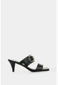 Sandalia Tacón En Cuero Para Mujer Ikal Sandalia Tacón En Cuero Para Mujer Ikal Negro 38 VÉLEZ de Vélez