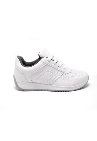 Tenis Escolares Unisex Venus Blanco/Gris – Estilo Y Comodidad Para El Colegio Venus