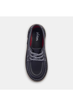 Zapatillas Escolares Para Niña Verlon Negro Stitch Down Girls School