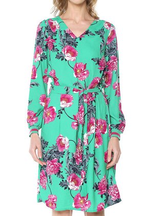 Vestido Verde-Lila-Azul Vero Moda