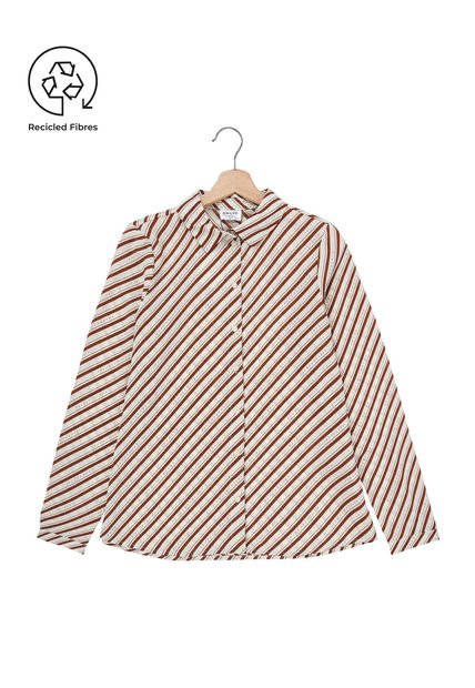 Camisa Beige-Café Vero Moda