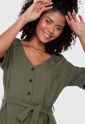 Vestido Verde Oliva Vero Moda