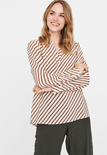 Blusa Beige-Café Vero Moda