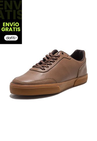 Tenis Para Hombre Cuero Miel Vfyn Opal 3 VFYN