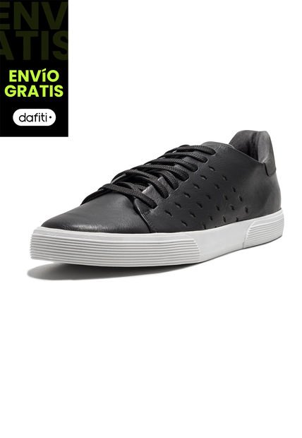 Tenis Para Hombre Sintético Negro Vfyn Gary 3