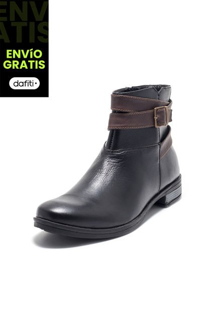 Botín Para Mujer Negro Viola Batik 3