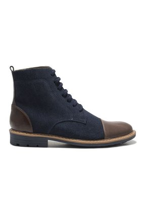 Bota Para Hombre Cuero Azul X Café VFYN 450 3