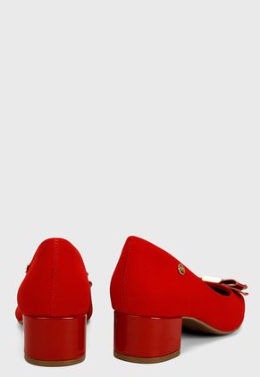 Tacón Bajo Rojo Via Marte