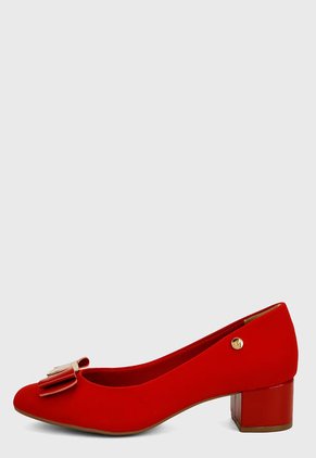 Tacón Bajo Rojo Via Marte
