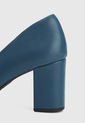 Tacón Medio Azul Petróleo Via Marte de Via Marte