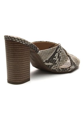 Sandalia Tacón Animal Print Via Marte