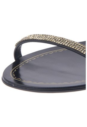 Sandalia Plana Negro Via Scarpa