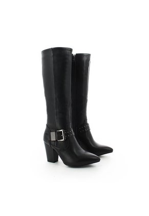 Botas Largas Mujer Marca Via Spring Color Negro