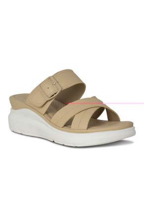 SANDALIA MUJER PLATAFORMA VIA SPRING CREMA
