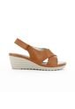 Sandalias Para Mujer Marca Via Spring, Color Camel de Via Spring