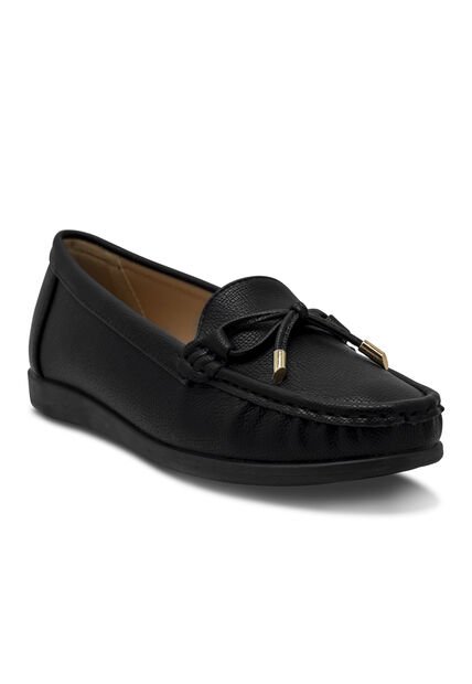 Mocasines Via Spring Negros Mujer