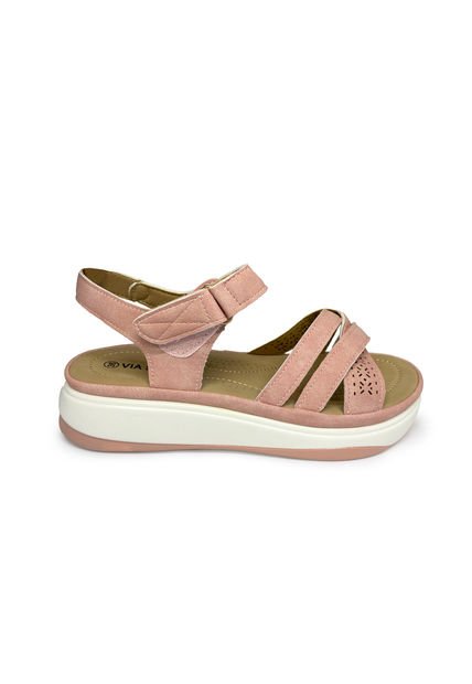 Sandalias Para Mujer Color Rosa Marca VIA SPRING