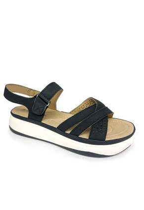 Sandalias Para Mujer Color Negro Marca VIA SPRING