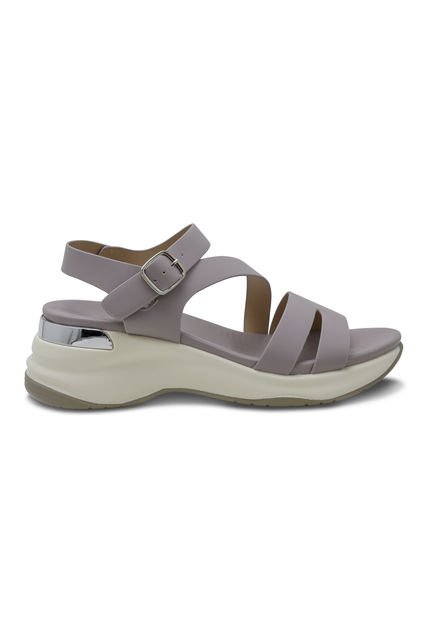 Sandalias Lila Con Plataforma Mujer Via Spring