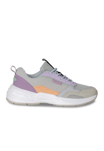 Tenis Casual Mujer Via Spring - Color Gris Y Lila Via Spring