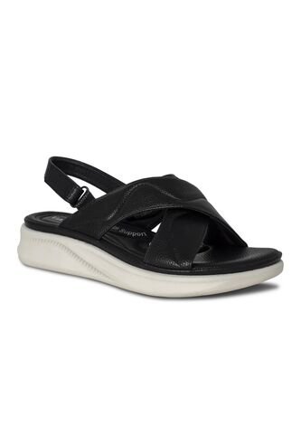 SANDALIAS MUJER VIA SPRING NEGRO Via Spring