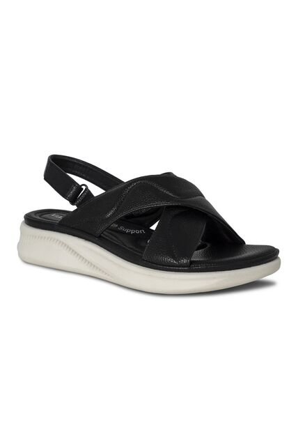 SANDALIAS MUJER VIA SPRING NEGRO