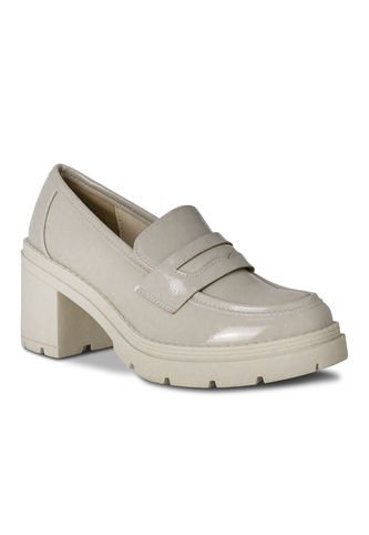 ZAPATO TACON MUJER CREMA VIA SPRING  Via Spring