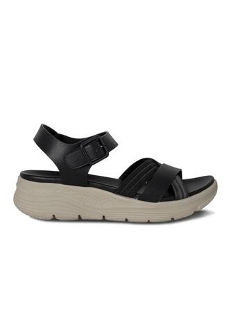 SANDALIA MUJER PLATAFORMA VIA SPRING NEGRO Via Spring