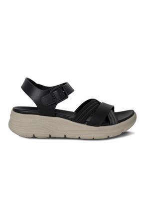 SANDALIA MUJER PLATAFORMA VIA SPRING NEGRO