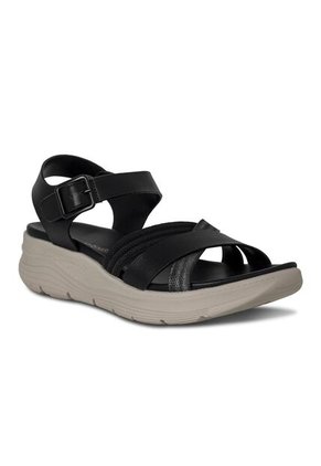 SANDALIA MUJER PLATAFORMA VIA SPRING NEGRO