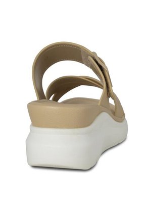 SANDALIA MUJER PLATAFORMA VIA SPRING CREMA