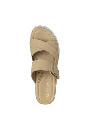 SANDALIA MUJER PLATAFORMA VIA SPRING CREMA