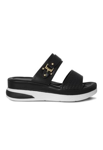 SANDALIA MUJER PLATAFORMA VIA SPRING NEGRO Via Spring