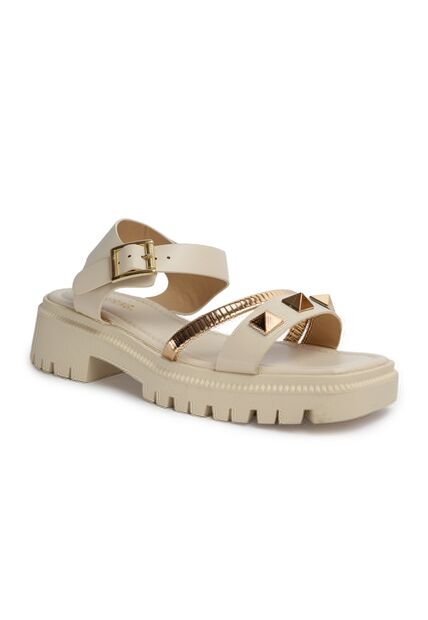 Sandalias Mujer Via Spring - Color Beige