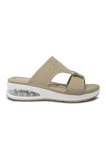 Sandalias Via Spring Beige Mujer