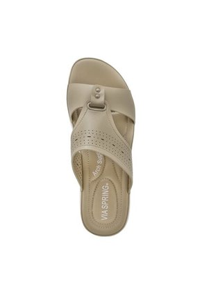 Sandalias Via Spring Beige Mujer