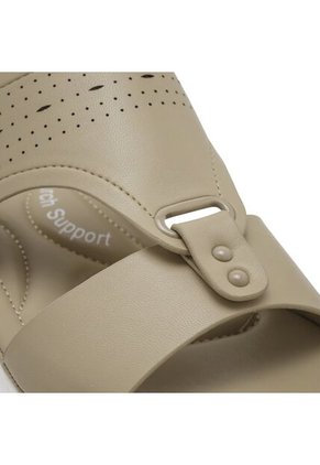 Sandalias Via Spring Beige Mujer