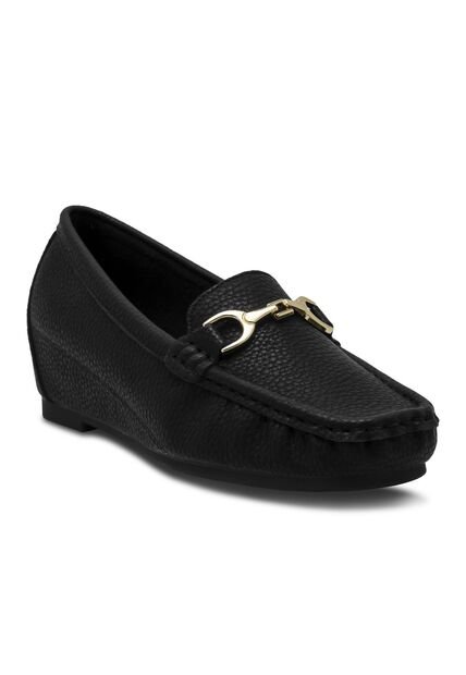Mocasines Via Spring Negros Mujer