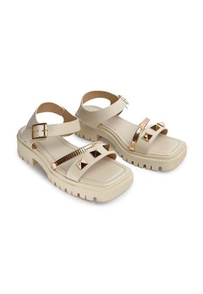 Sandalias Mujer Via Spring - Color Beige